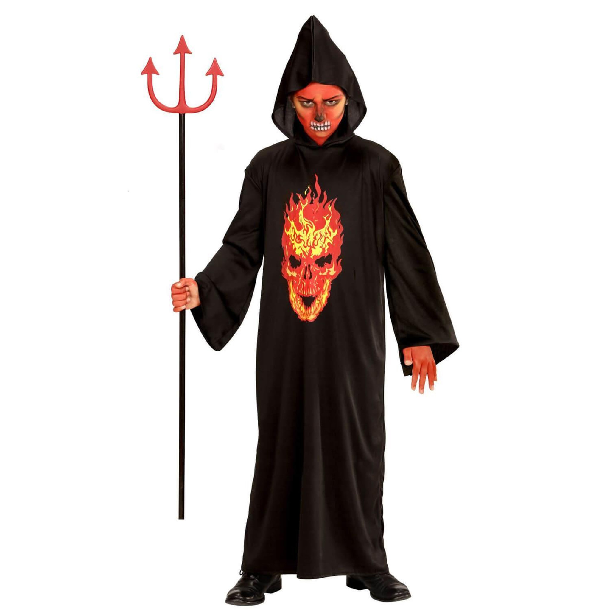 Voir la diapositive 2 : WIDMANN Deguisement Diable Squelette - 8/10 ans (128 à 140 cm)