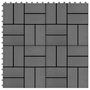 Voir la diapositive 1 : VIDAXL Carreau de terrasse 11 pcs WPC 30 x 30 cm 1 m^2 Gris