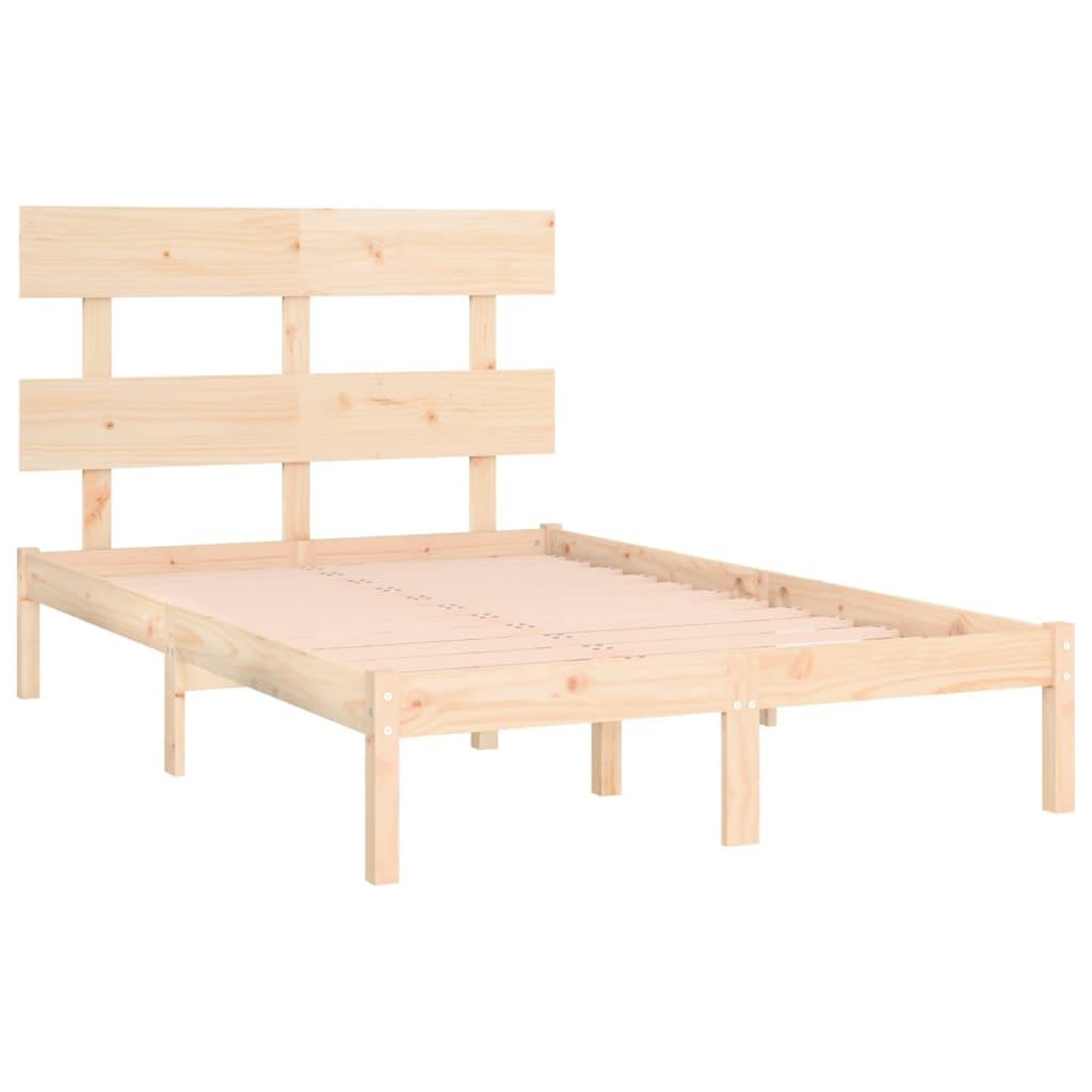Voir la diapositive 4 : VIDAXL Cadre de lit sans matelas 120x190 cm bois massif