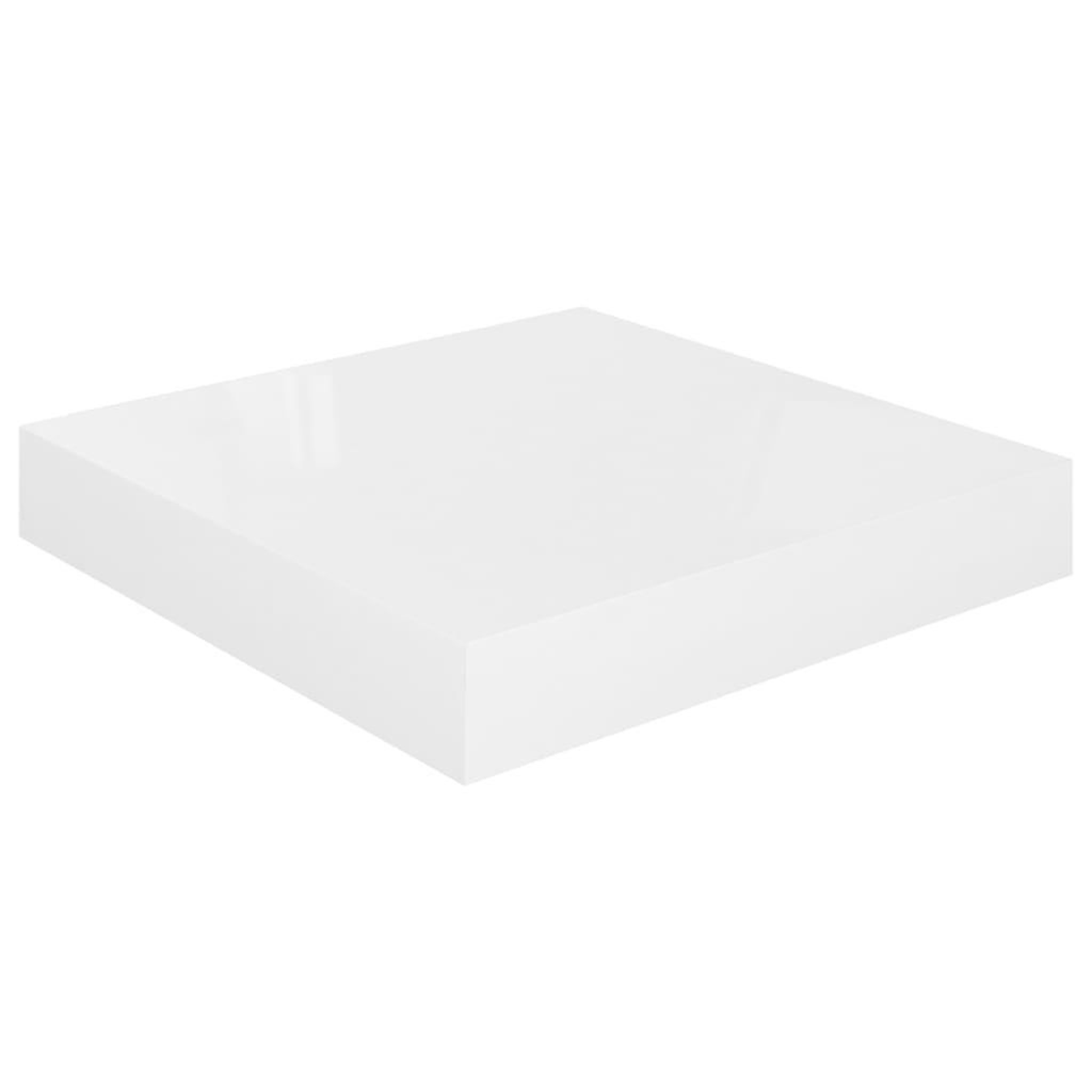 Voir la diapositive 2 : VIDAXL Etagere murale flottante Blanc brillant 23x23,5x3,8 cm MDF
