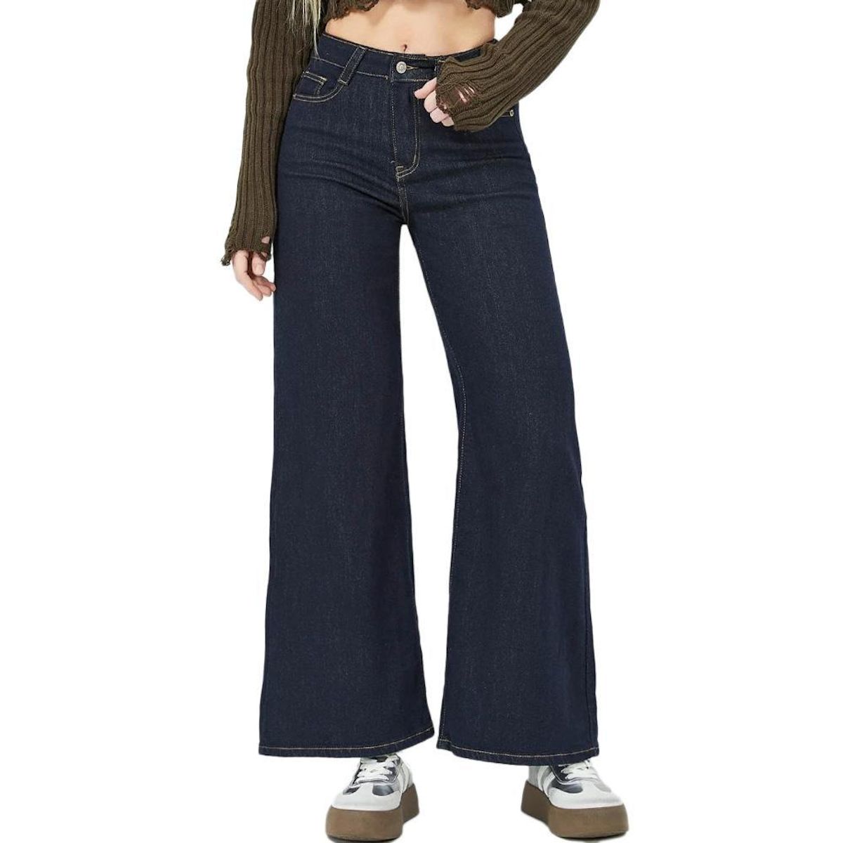 MONDAY PREMIUM Jeans  oose  Brut Femme Monday Premium Wide