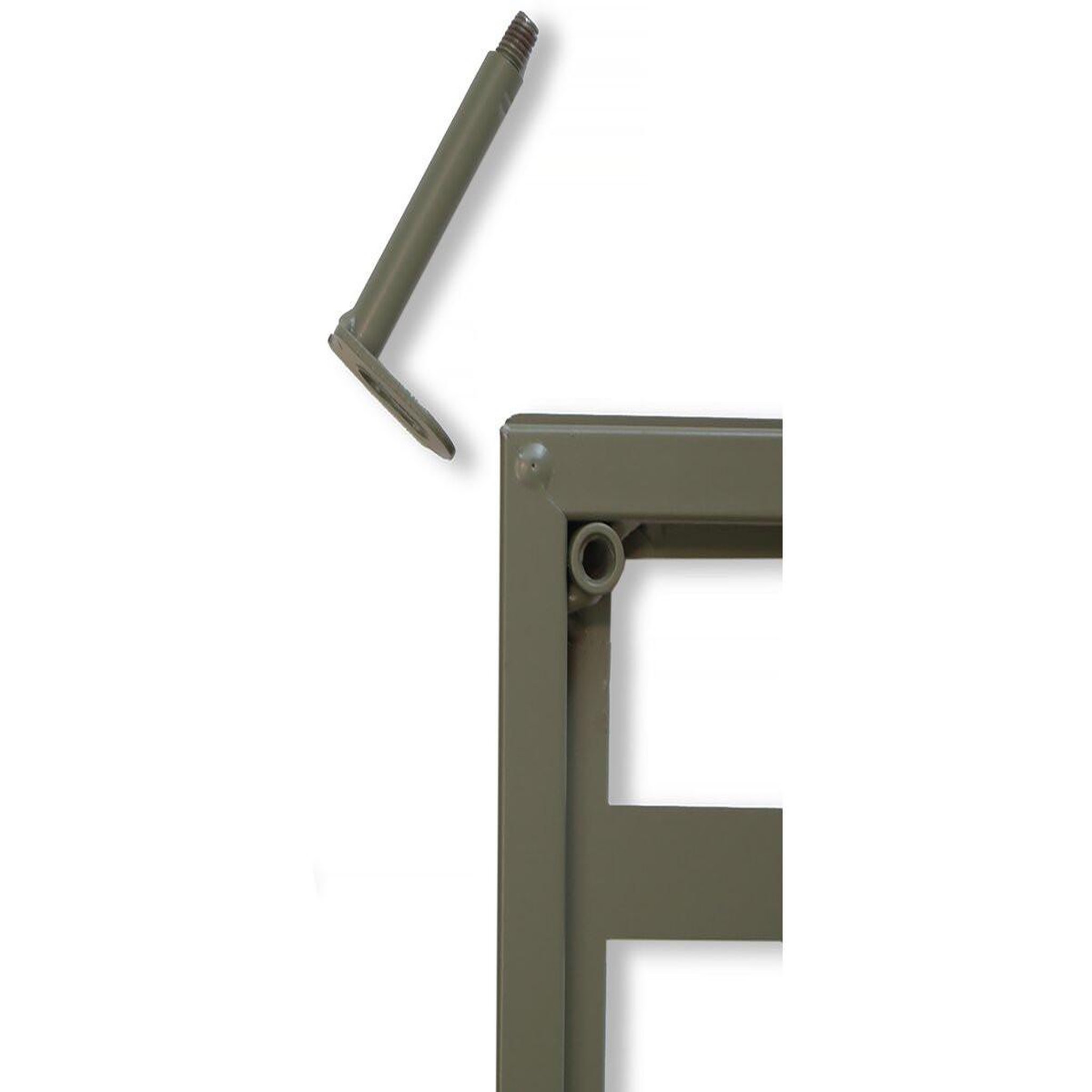 Voir la diapositive 2 : Nortene Panneau en métal Deco Panel vert olive - 0,60 x 1,50 m - pose murale ou sur sol meuble