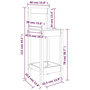 Voir la diapositive 6 : VIDAXL Chaises de bar lot de 2 blanc 40x41,5x112 cm bois de pin solide