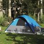 Voir la diapositive 3 : VIDAXL Tente familiale a dome 6 personnes bleu impermeable