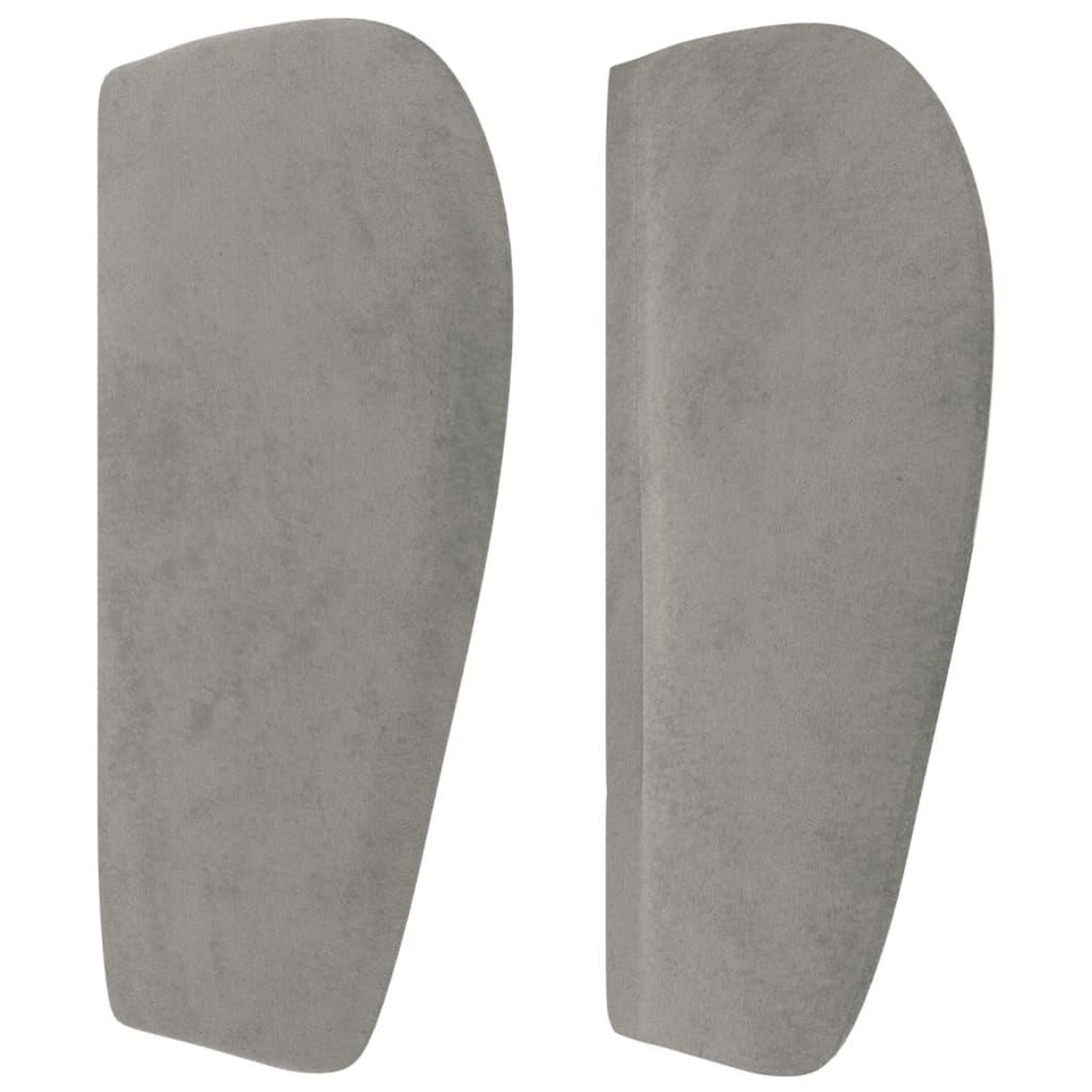 Voir la diapositive 4 : VIDAXL Tete de lit avec oreilles Gris clair 147x23x78/88 cm Velours
