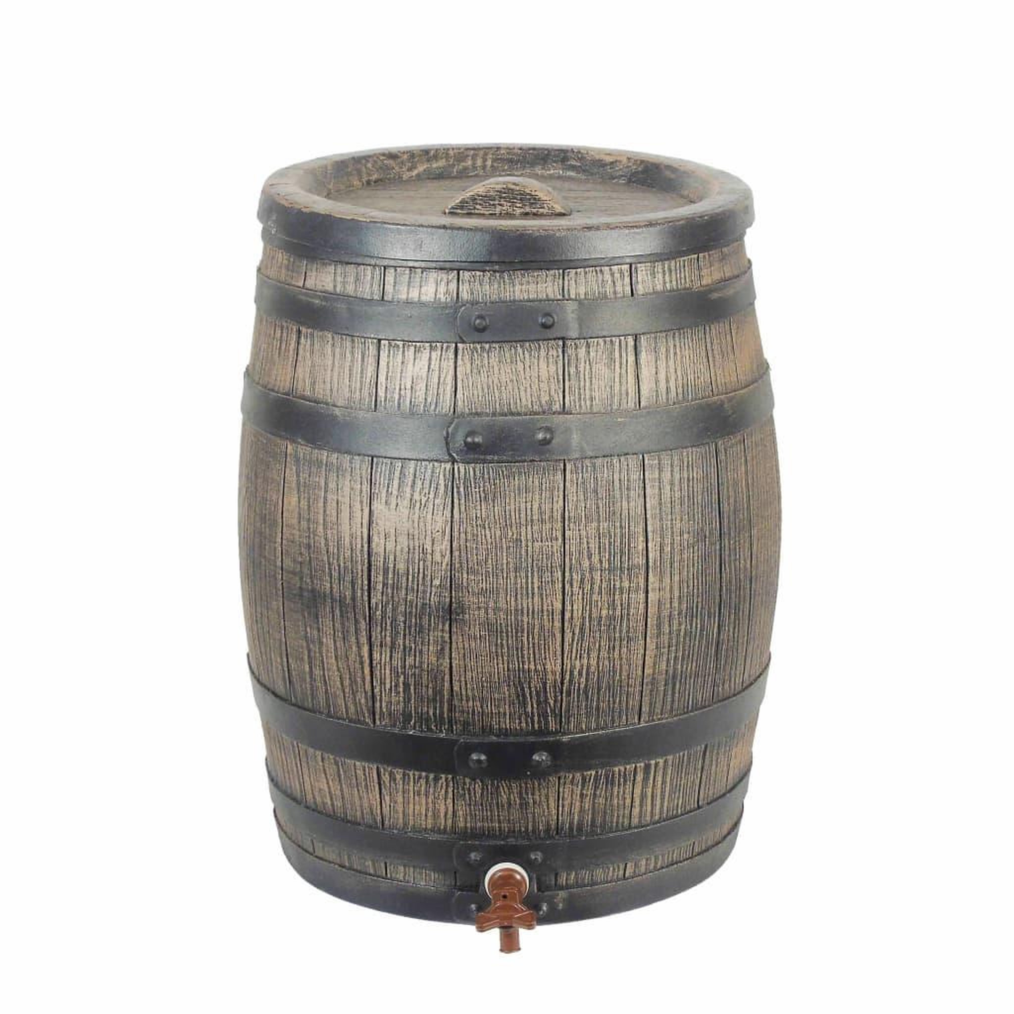 Voir la diapositive 1 : NATURE Nature Recuperateur d'eau avec aspect de bois 50 L 38x49,5 cm Marron