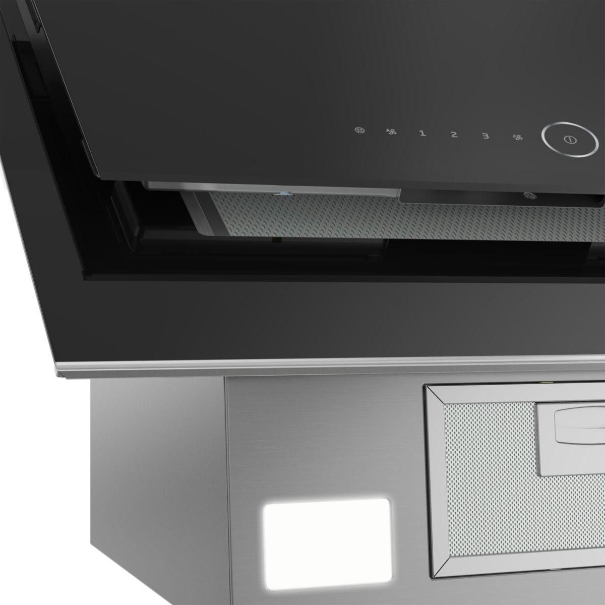 Beko Hotte décorative murale inclinée BHCA67841BBHSI