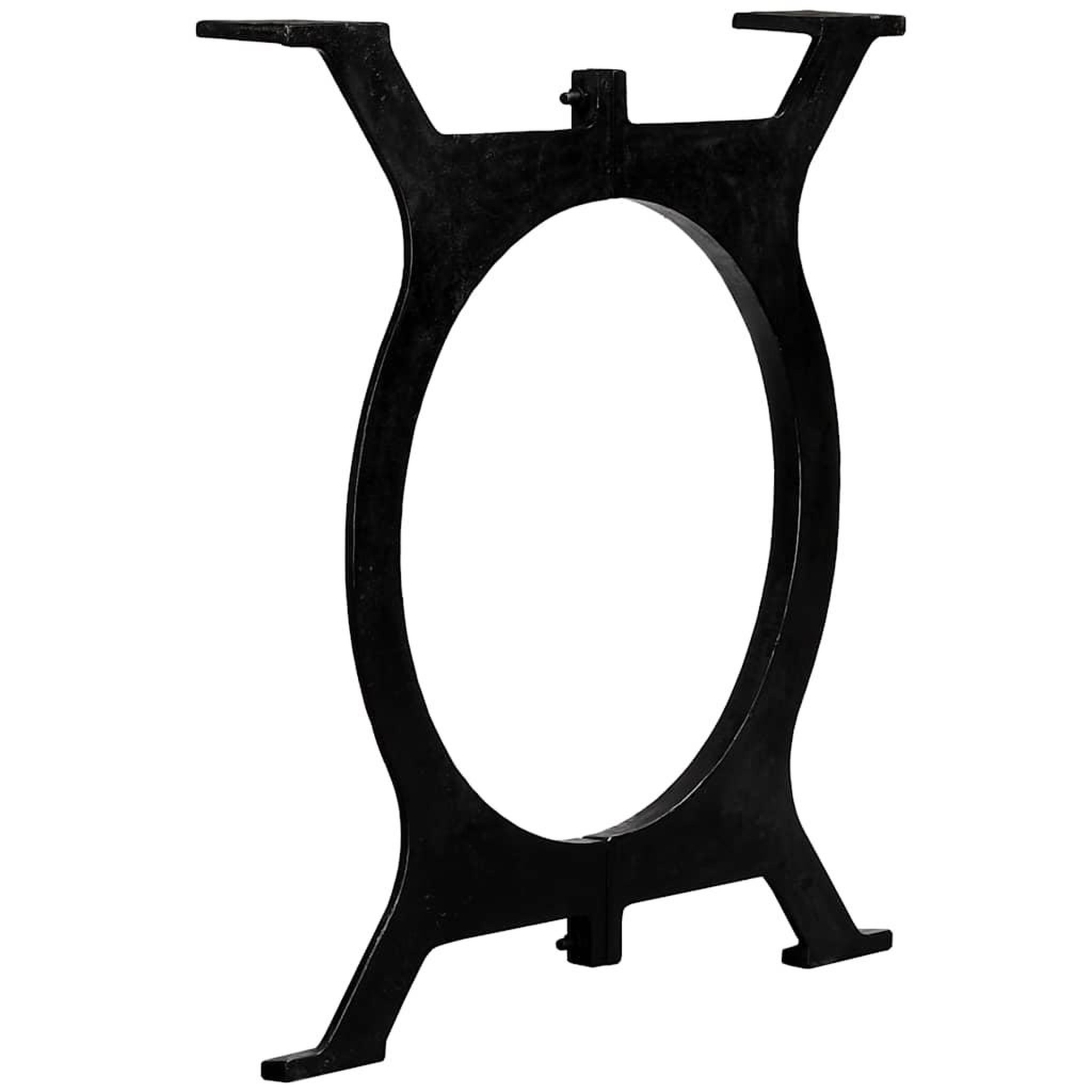 Voir la diapositive 3 : VIDAXL Pied de table de salle a manger 2 pcs cadre en o fonte