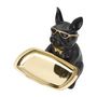 Voir la diapositive 4 : Paris Prix Vide-Poche Statuette  Bulldog  23cm Noir