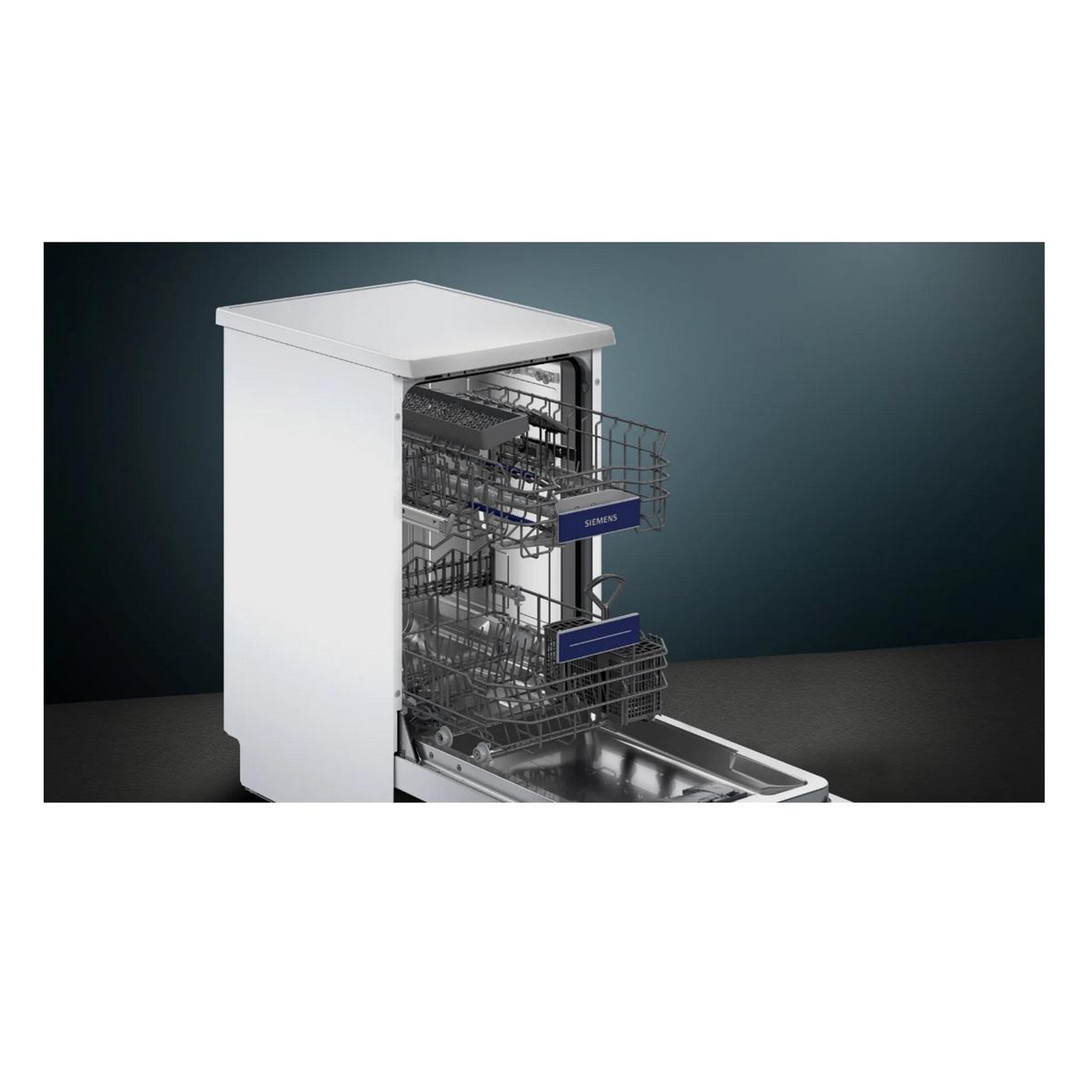 Voir la diapositive 3 : Siemens Lave-vaisselle 45cm 10 couverts 43db gris inox - sr25yi04me
