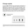 Voir la diapositive 5 : Belkin Chargeur 4 ports 2 USB-C 2 USB-A 108W