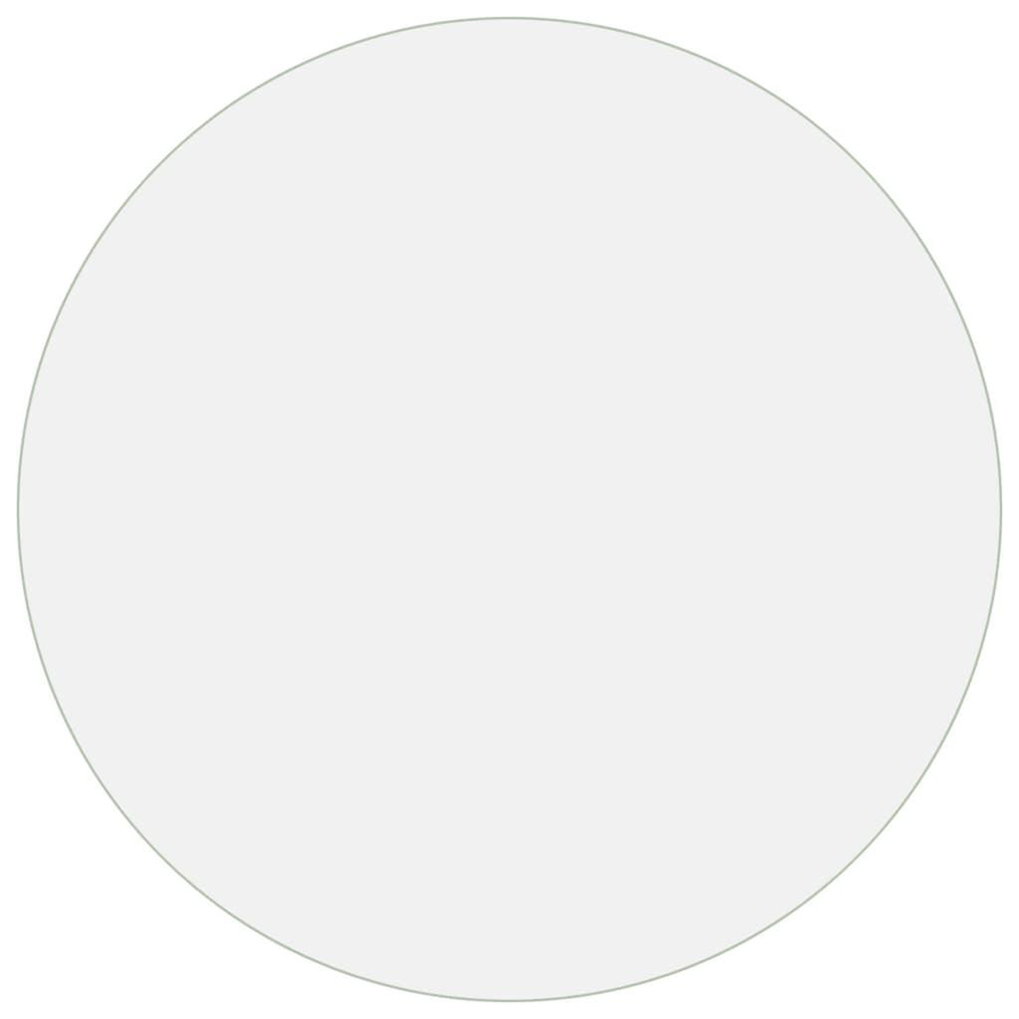 Voir la diapositive 2 : VIDAXL Protecteur de table transparent Ø 90 cm 2 mm PVC
