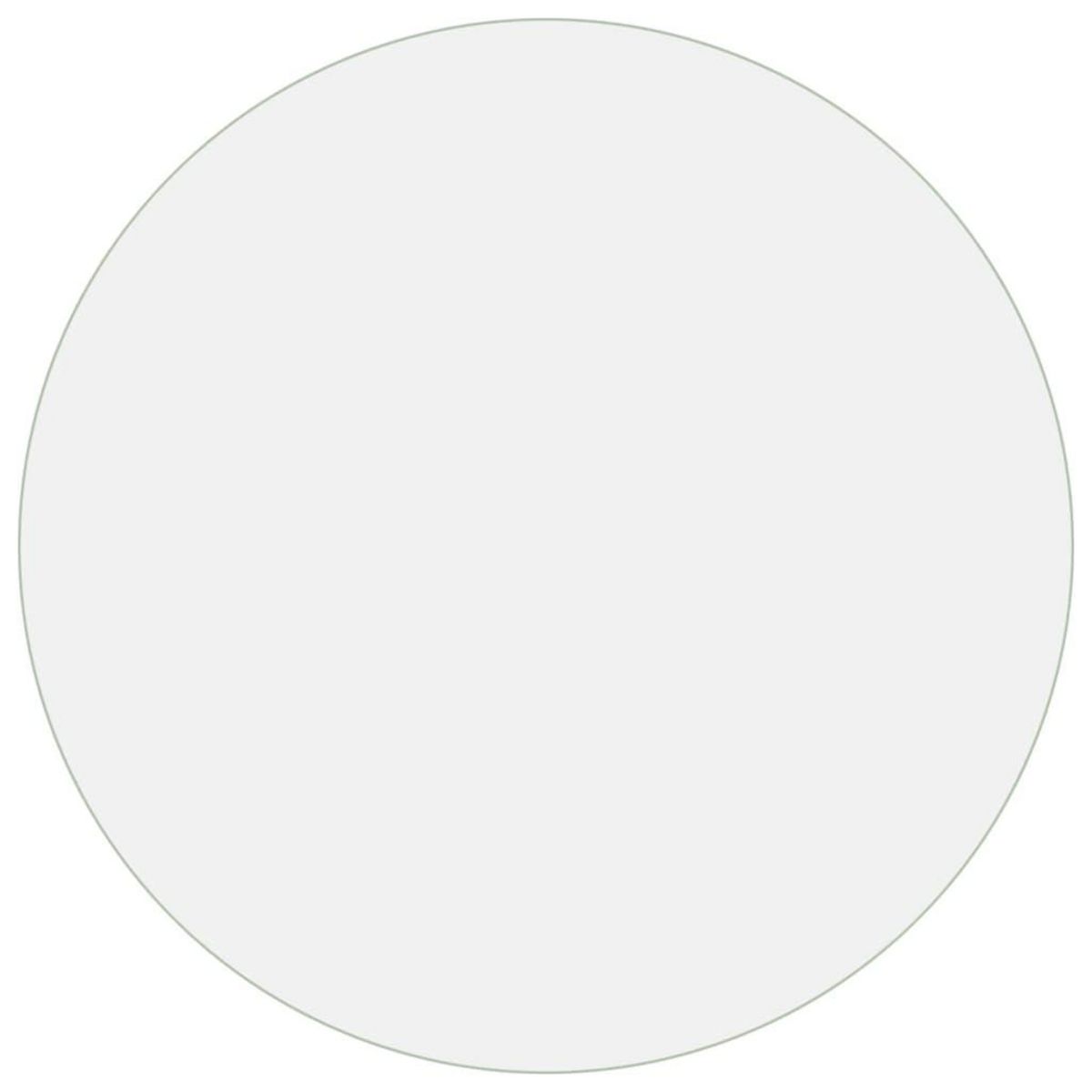 VIDAXL Protecteur de table transparent Ø 90 cm 2 mm PVC