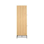 Voir la diapositive 4 : LISA DESIGN Marc – armoire dressing – avec étagères et penderie - effet bois et pieds métal