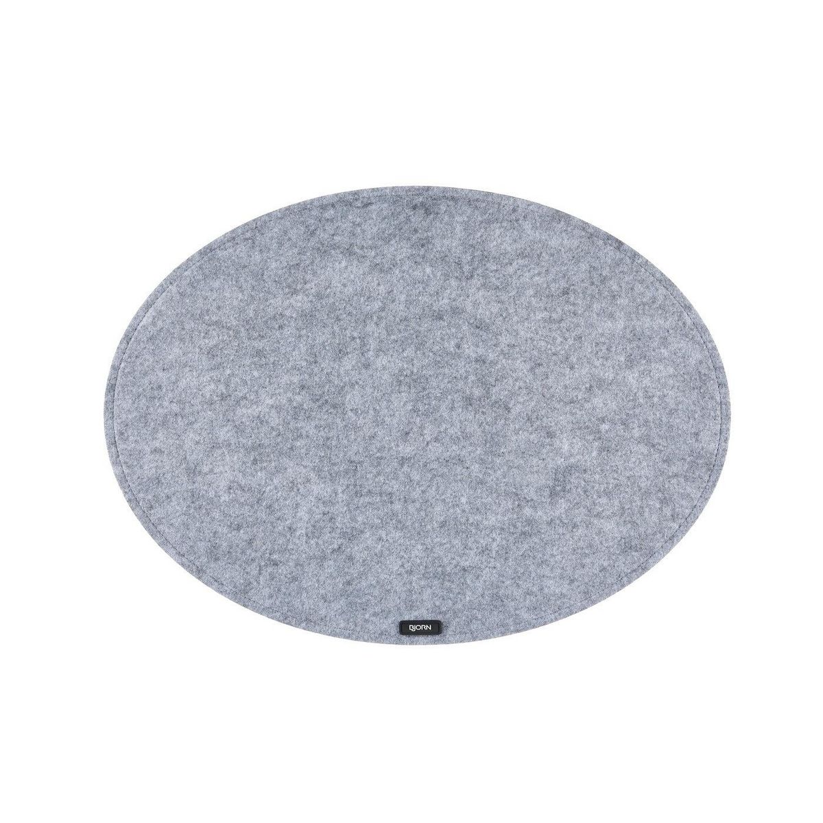 BJORN Set de table ovale - 6 pièces - Feutre recyclé gris