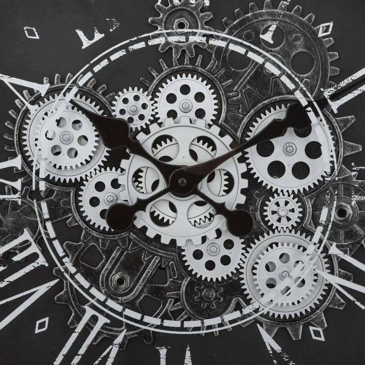 ATMOSPHERA Horloge Murale Vintage  Izia  50cm Noir & Blanc