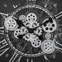 Voir la diapositive 3 : ATMOSPHERA Horloge Murale Vintage  Izia  50cm Noir & Blanc