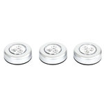 Paris Prix Lot de 3 Lampes à Led  Push  7cm Blanc