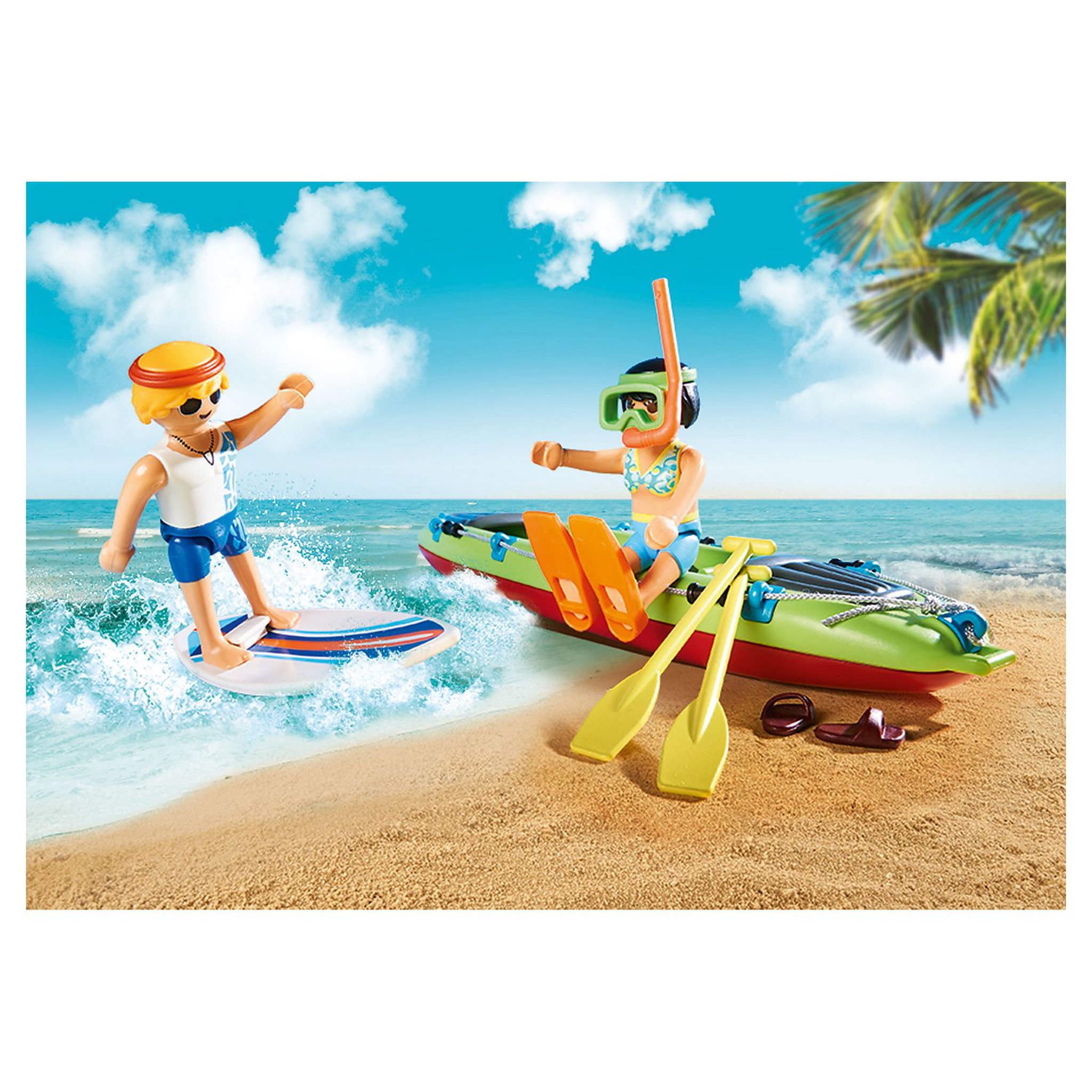 Voir la diapositive 3 : PLAYMOBIL 70436 - Family Fun - Voiture avec canoë