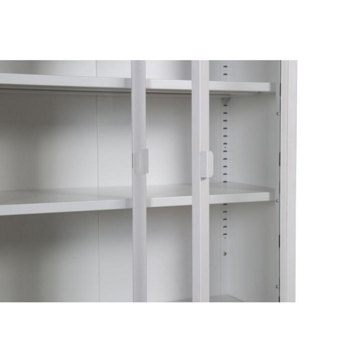 Paris Prix Vitrine 2 Portes en Verre  Misha  150cm Blanc