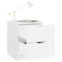 Voir la diapositive 5 : VIDAXL Table de chevet Blanc 40x40x50 cm Bois d'ingenierie