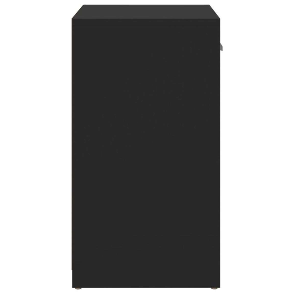 VIDAXL Banc a chaussures Noir 94,5x31x57 cm Agglomere