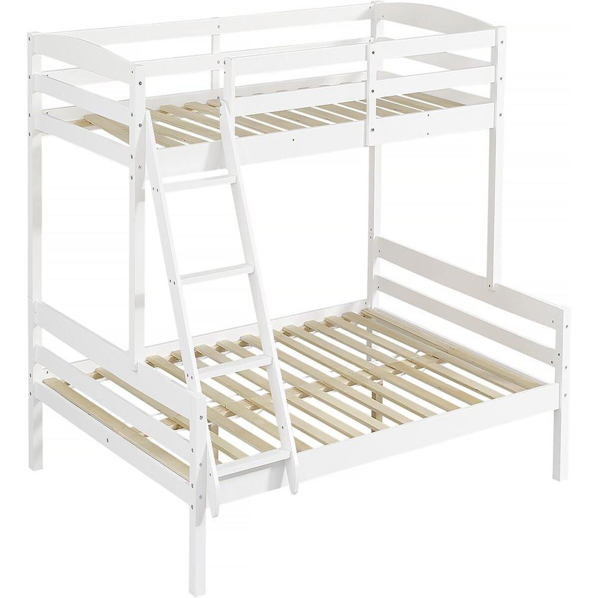 Habitat et Jardin Lit Superposé en bois enfant   Léa  - Blanc