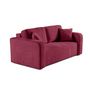 Voir la diapositive 3 : BEST MOBILIER Miro - canapé droit 2 places - en velours texturé