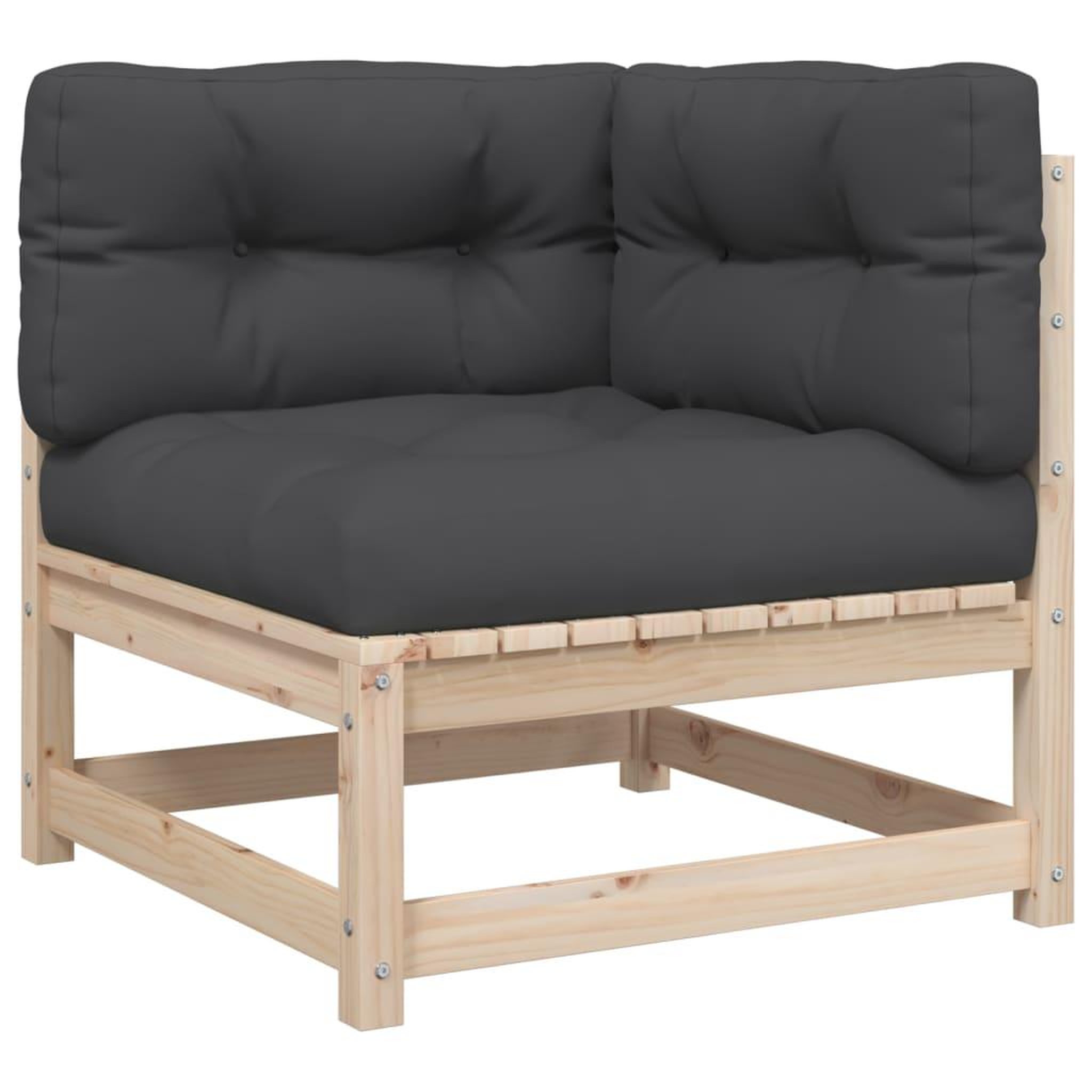 Voir la diapositive 4 : VIDAXL Salon de jardin 6 pcs avec coussins bois de pin massif