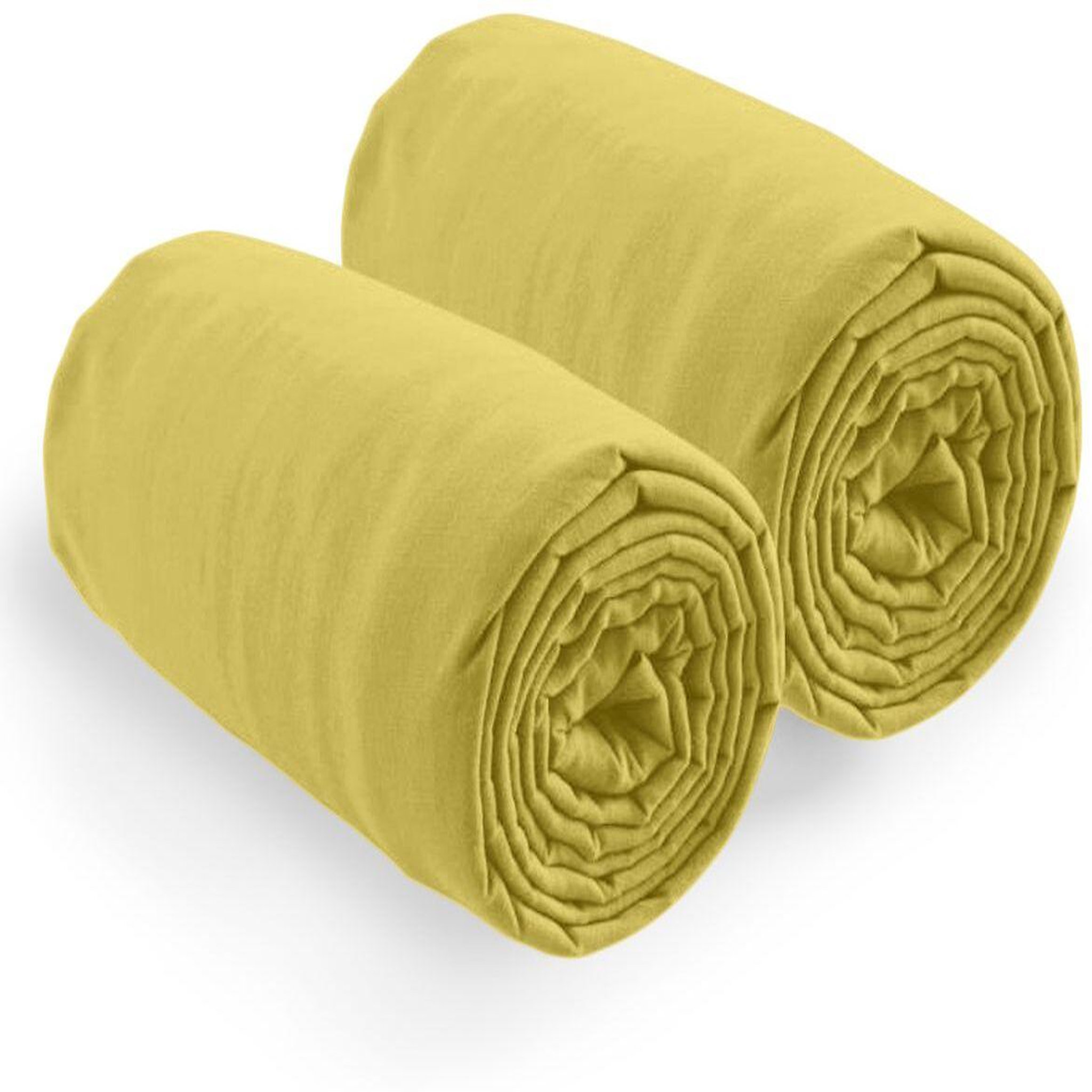 Voir la diapositive 2 : Home collection 2 draps housse bonnet 35cm 100% coton 57fils