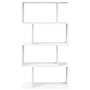 Voir la diapositive 5 : VIDAXL Etagere separatrice de piece a 4 niveaux blanc bois ingenierie