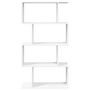 Voir la diapositive 5 : VIDAXL Etagere separatrice de piece a 4 niveaux blanc bois ingenierie