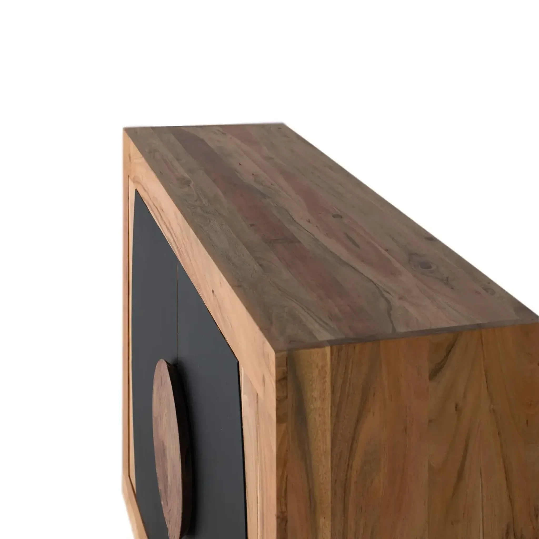 Voir la diapositive 2 : GINER Y COLOMER SL Buffet en bois d'acacia 110cm style rustique contemporain