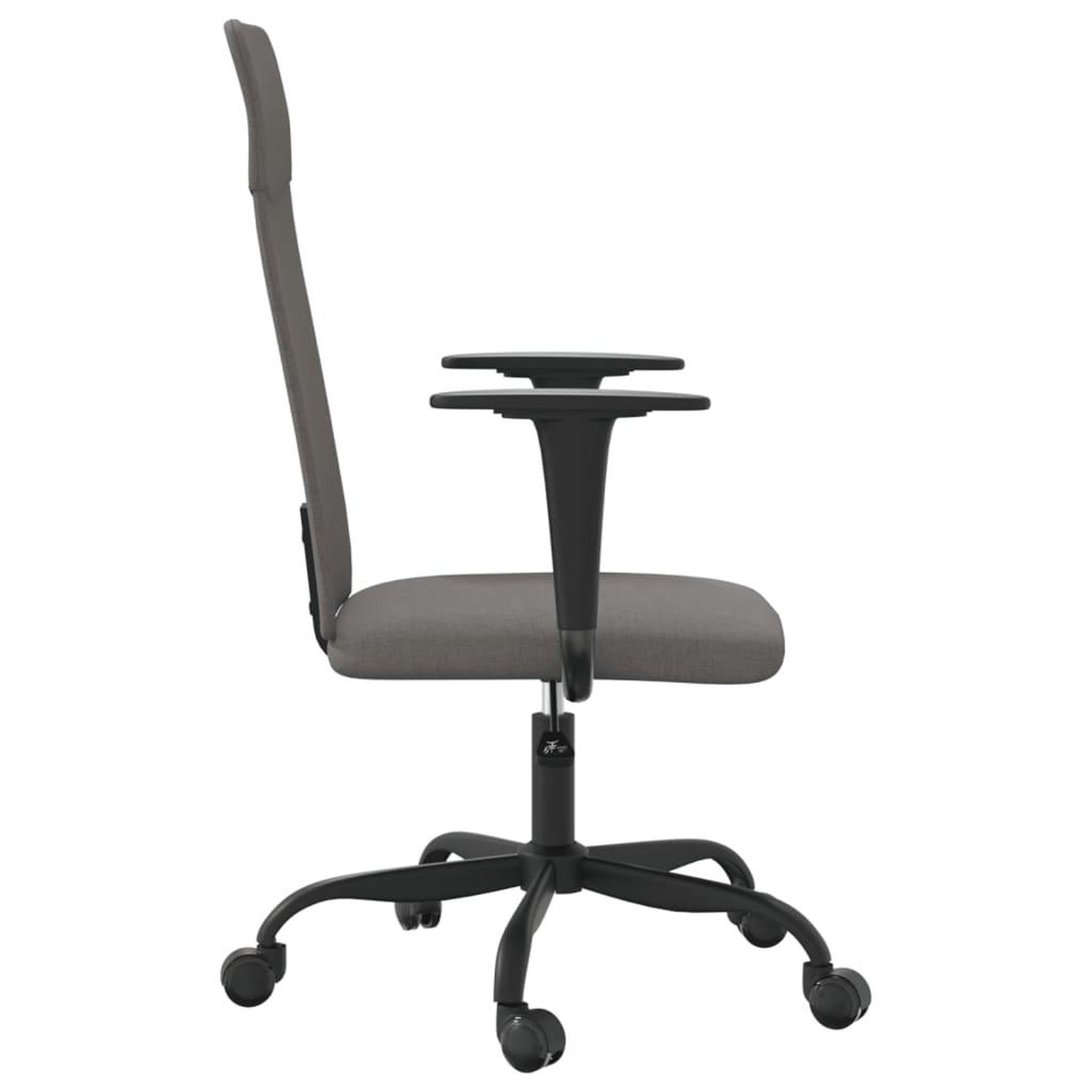 Voir la diapositive 4 : VIDAXL Chaise de bureau reglable en hauteur gris fonce tissu