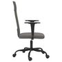 Voir la diapositive 4 : VIDAXL Chaise de bureau reglable en hauteur gris fonce tissu
