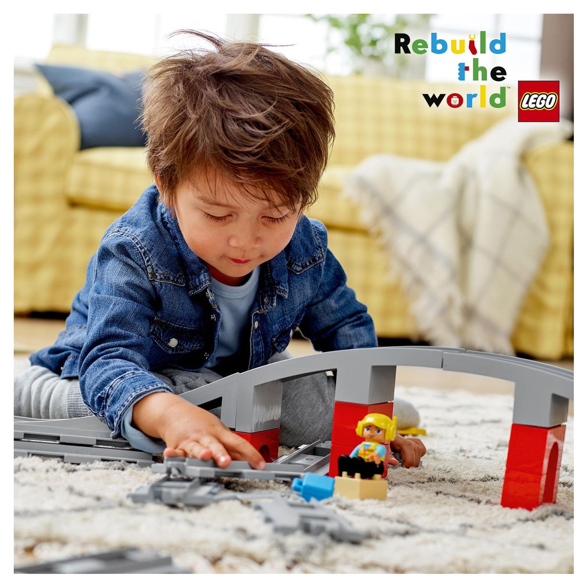 Voir la diapositive 7 : LEGO LEGO DUPLO Ma Ville 10872 Les Rails Et Le Pont Du Train, Jeu de Construction