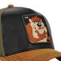 Voir la diapositive 3 : CAPSLAB Casquette homme trucker en suedine finitions premium Looney Tunes Taz