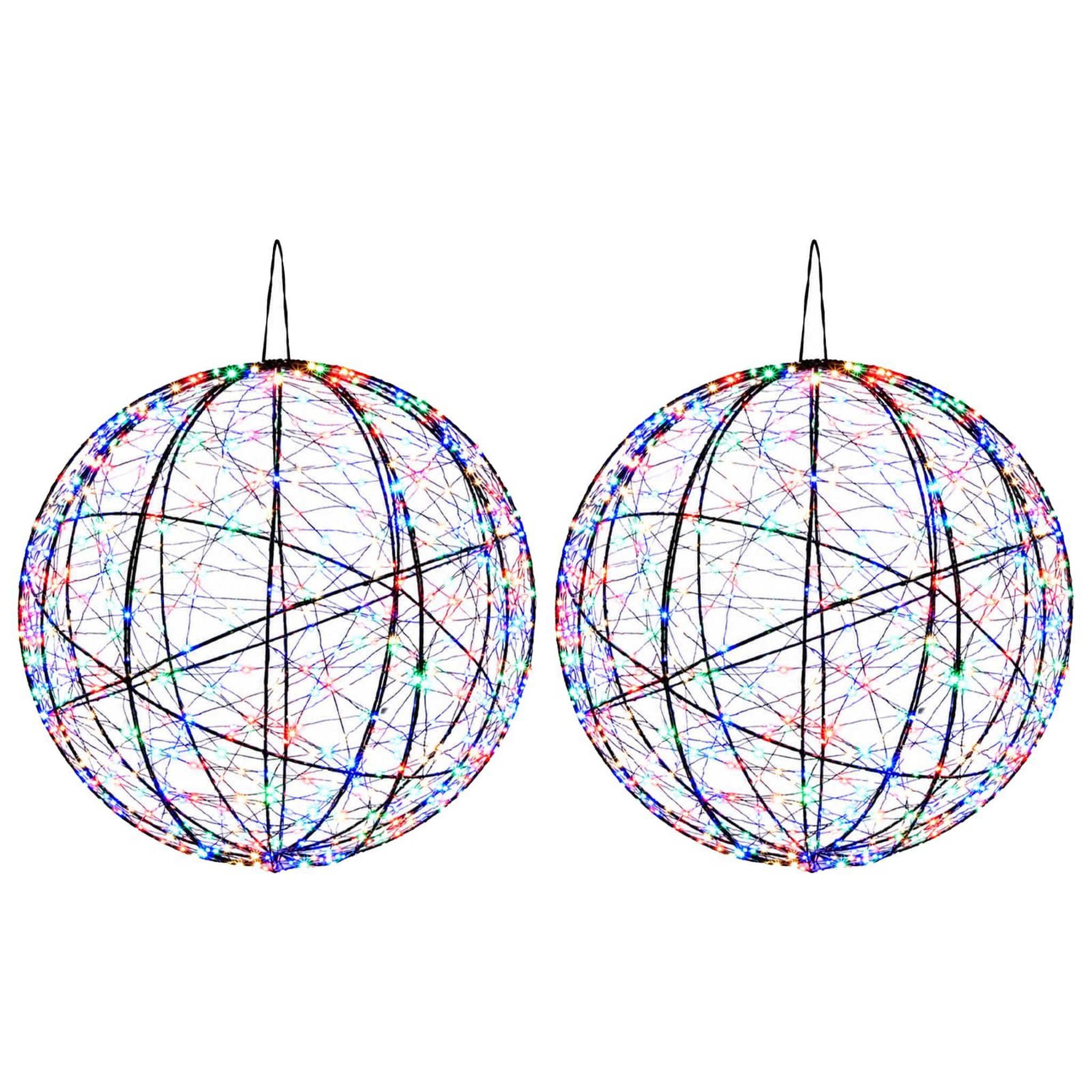 VIDAXL Lumiere de finial de Noël 2 pc 1000 LED Multicolore