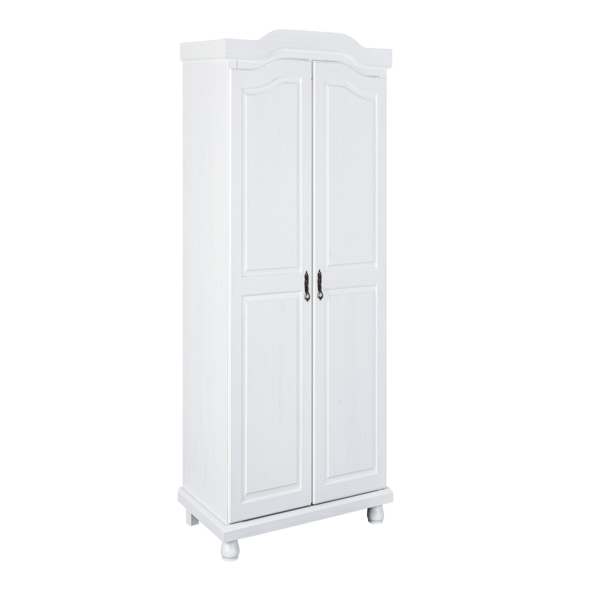 Voir la diapositive 2 : Armoire 2 portes en bois massif HEDDA 