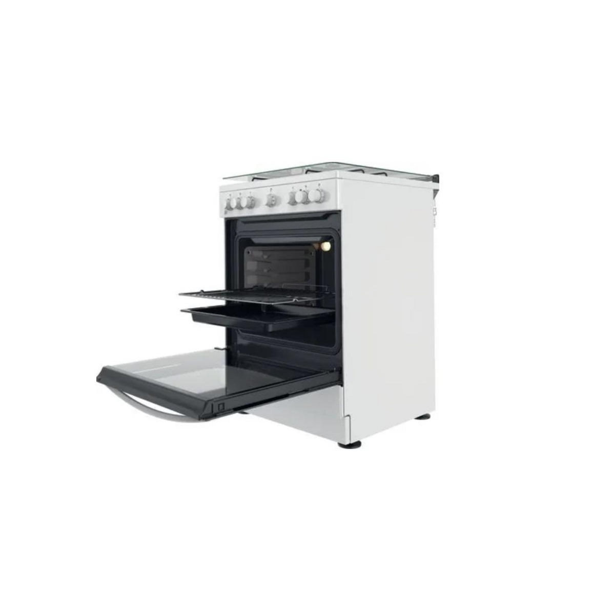 Indesit Cuisinière mixte 69l 4 feux blanc - IS67M5PCW/FR/1