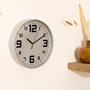 Voir la diapositive 2 : ATMOSPHERA Pendule  Silence  30cm Argent