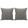 Voir la diapositive 2 : VIDAXL Coussins decoratifs lot de 2 Gris fonce 40x40 cm Tissu
