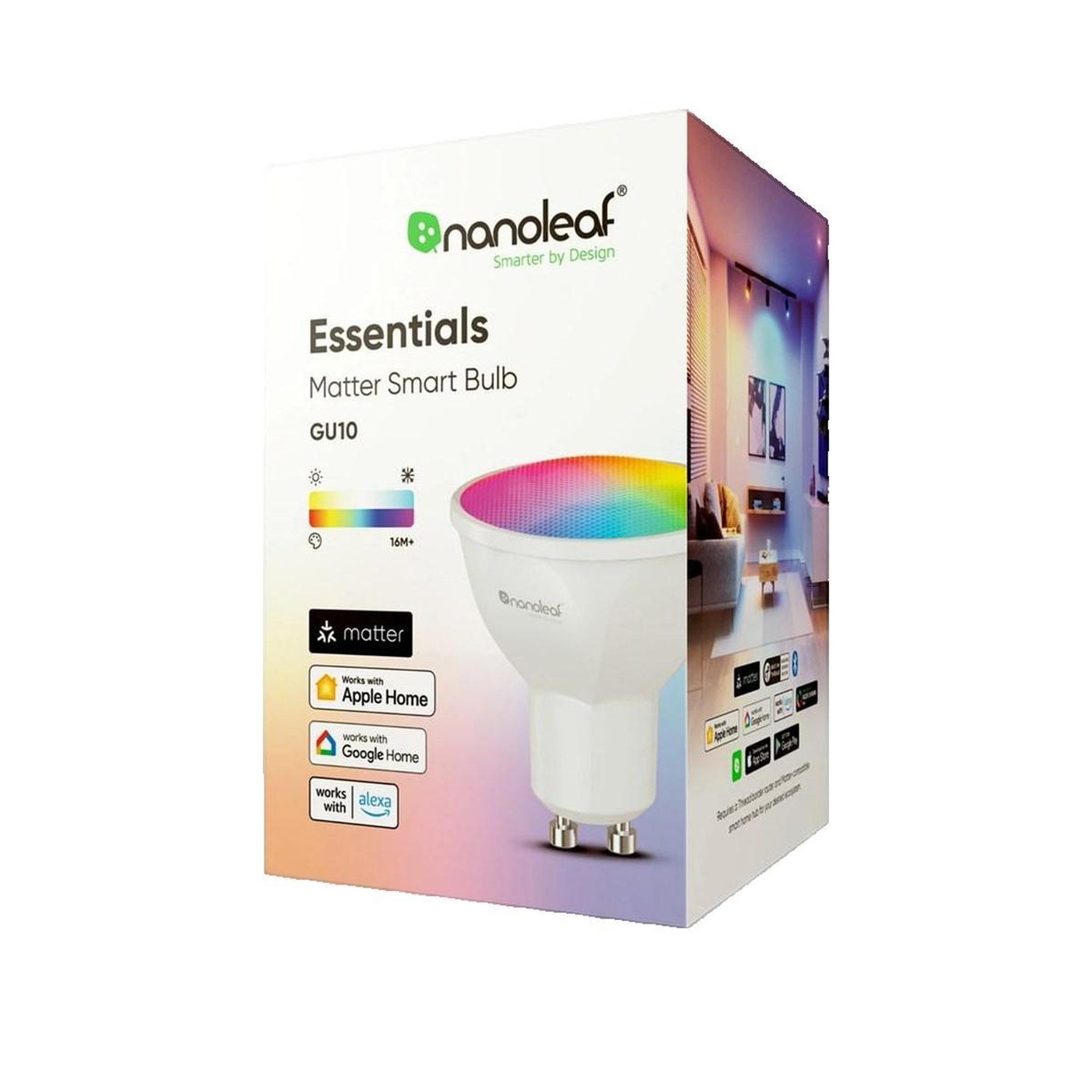 Voir la diapositive 3 : NANOLEAF Ampoule connectée Nanoleaf 4897105331285 blanc