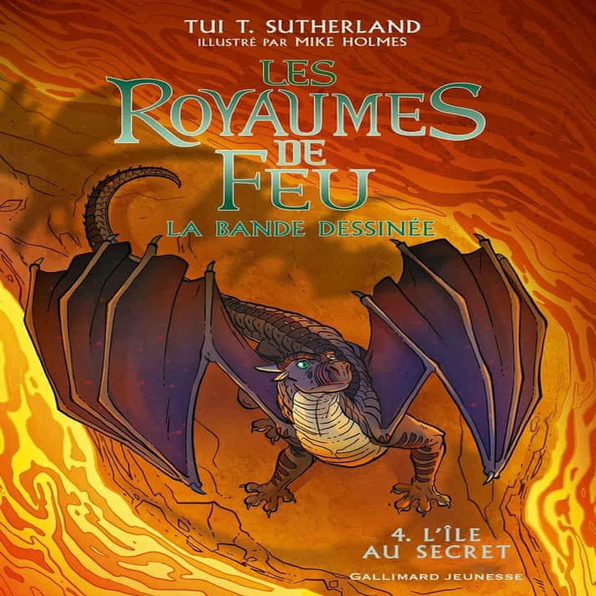LES ROYAUMES DE FEU - LA BANDE DESSINEE TOME 4 : L'ILE AU SECRET, Sutherland Tui-T