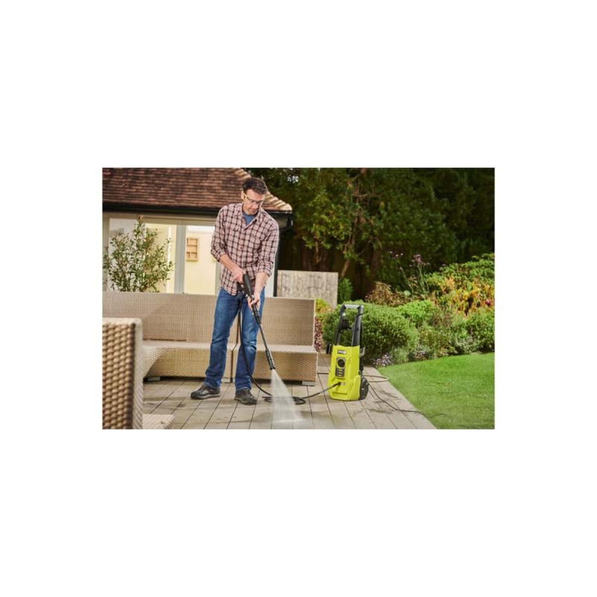 Voir la diapositive 2 : Ryobi Nettoyeur haute pression RYOBI - 130 Bars - 1600W - RY130PWA