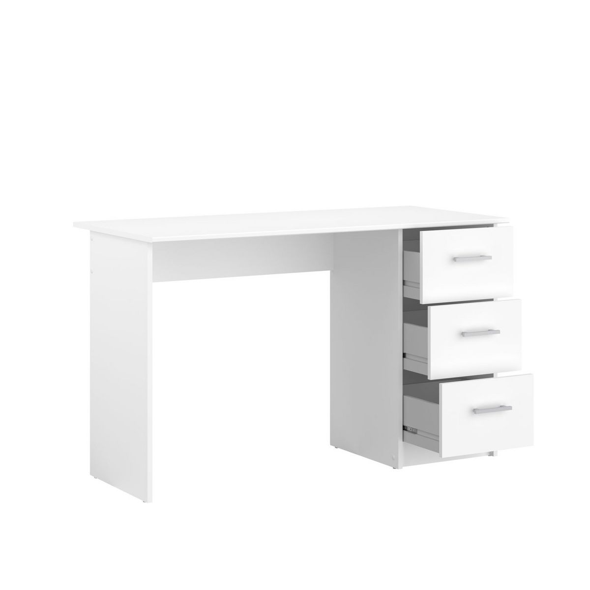 Bureau enfant droit 3 tiroirsL121 x H74 x P55cm STUDY