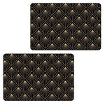 HABITABLE Lot de 2 sets de table avec encre métallique ELIOR - 30 x 45 cm - Or et noir