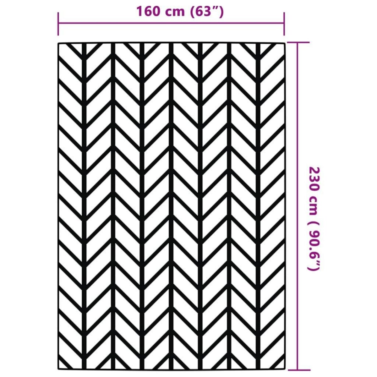 VIDAXL Tapis d'exterieur ARAKIL Gris 160x230 cm PP