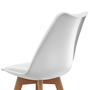 Voir la diapositive 6 : ID MARKET Lot de 4 chaises scandinaves SARA blanches pour salle à manger