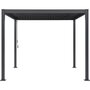Voir la diapositive 3 : MARKET24 Pergola bioclimatique GAYA - Structure en aluminium et en acier - 290x290xH240 cm - Gris